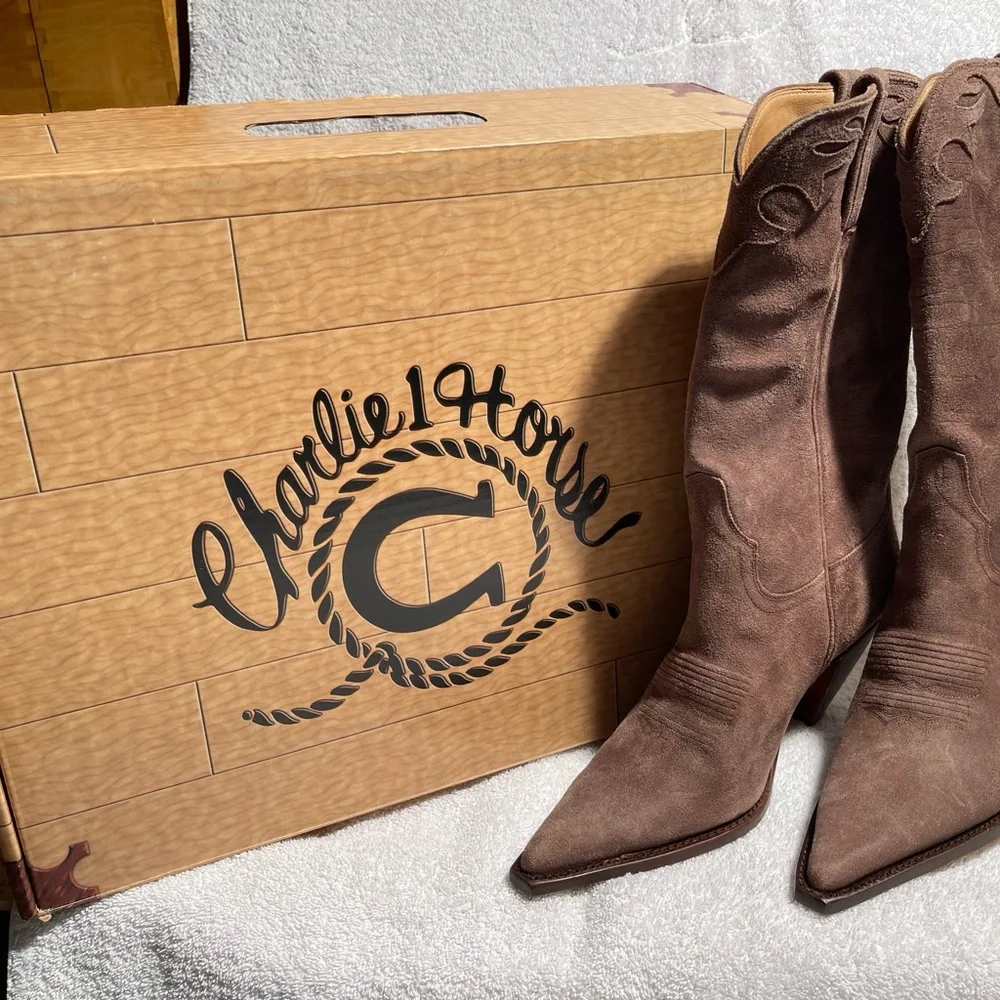 NEW! Charlie 1 Horse Lucchese Heeled Boot 7B - Picture 2 of 13